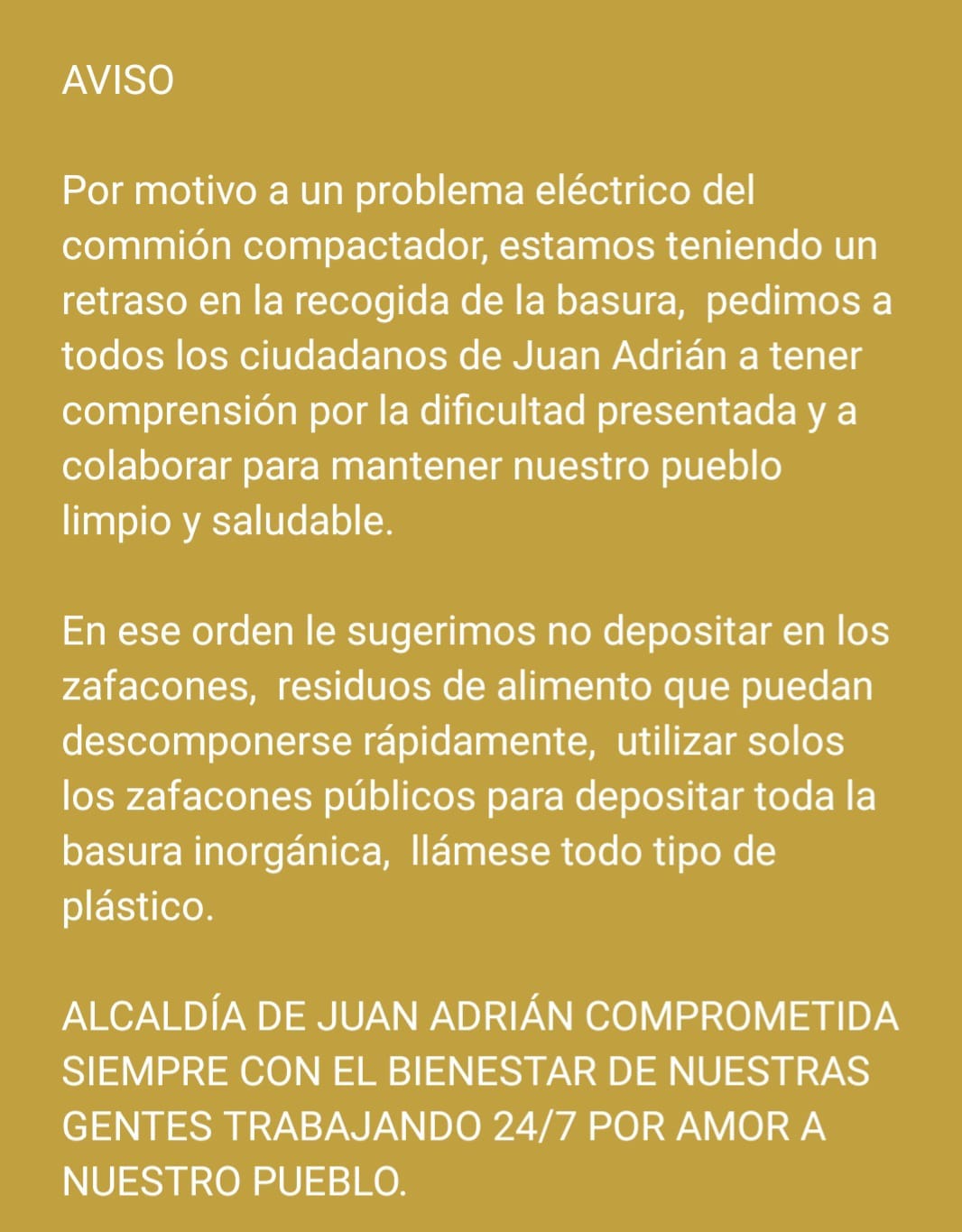 Atencion Ciudadanos de Juan Adrian